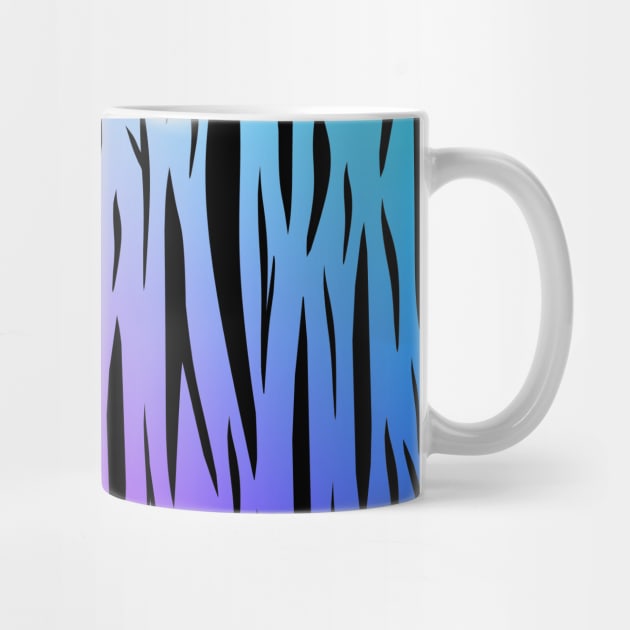 Tiger Stripes Pink Blue by SartorisArt1